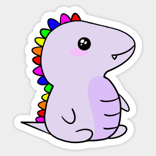 Cute Rainbow Baby Dinosaur for Dino Fans Sticker